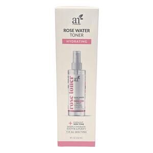 Artnaturals Rose Water Toner Deeply Hydrating Purifying w/ Aloe Brand New 8 FLOZ